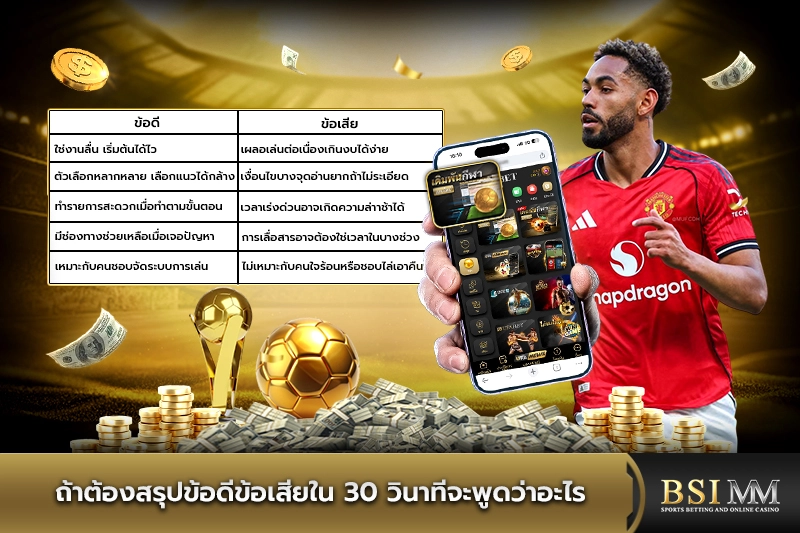 ถ้าต้องสรุปข้อดีข้อเสียใน-30-วินาทีจะพูดว่าอะไร